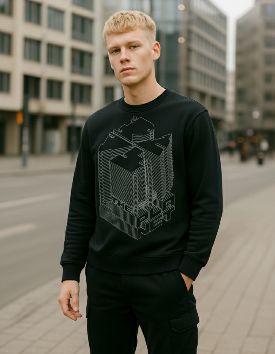 RTP Isometric Sweater schwarz