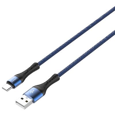 Sword Kabel SW-M211 Blau Kabel - Mikro, 2m Kabellänge, 2,4A