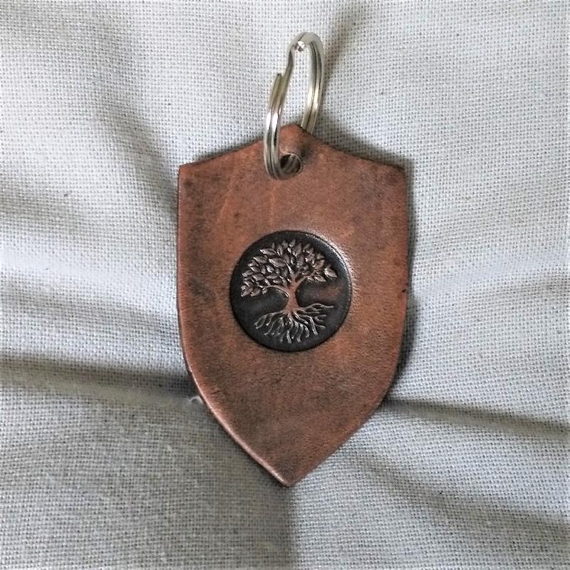 Celtic Leather Craft Key Chain Tree Of Life Key Chain