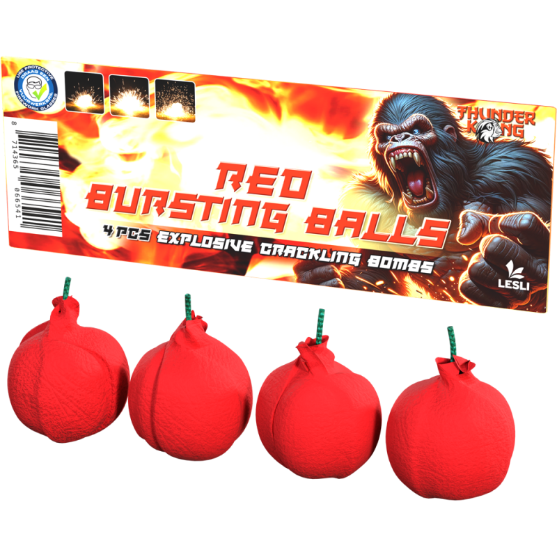 Red bursting Balls
