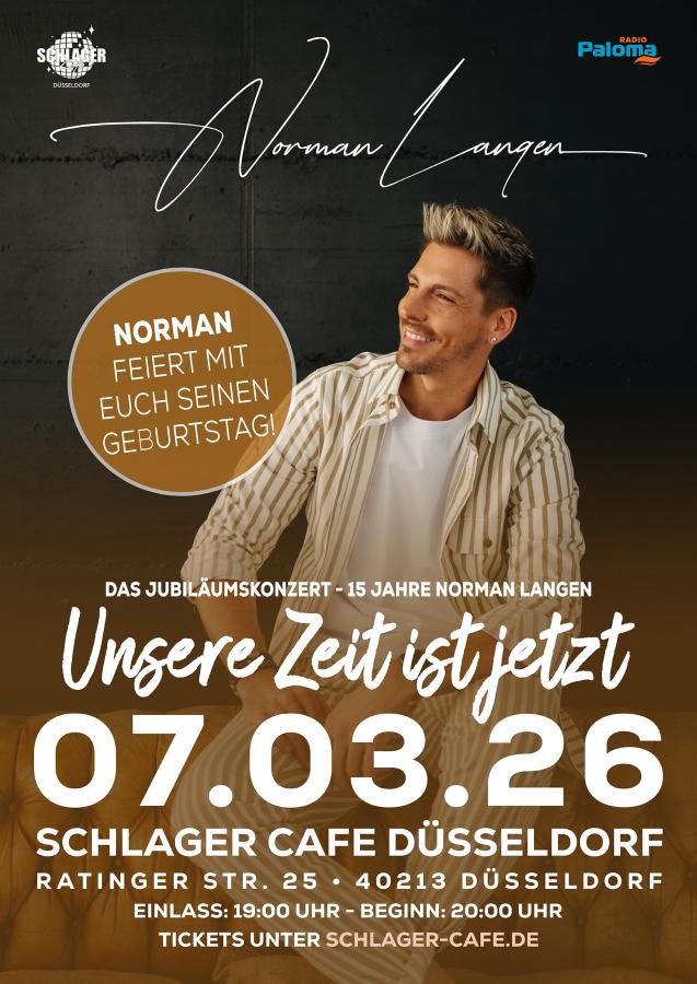 Ticket zzgl. VVK Gebühr 07.03.2026 Jubiläums-Konzert Norman Langen