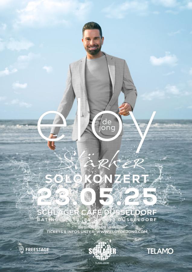 Ticket zzgl. VVK Gebühr 23.05.2025 Eloy de Jong "Stärker" Solo Konzert