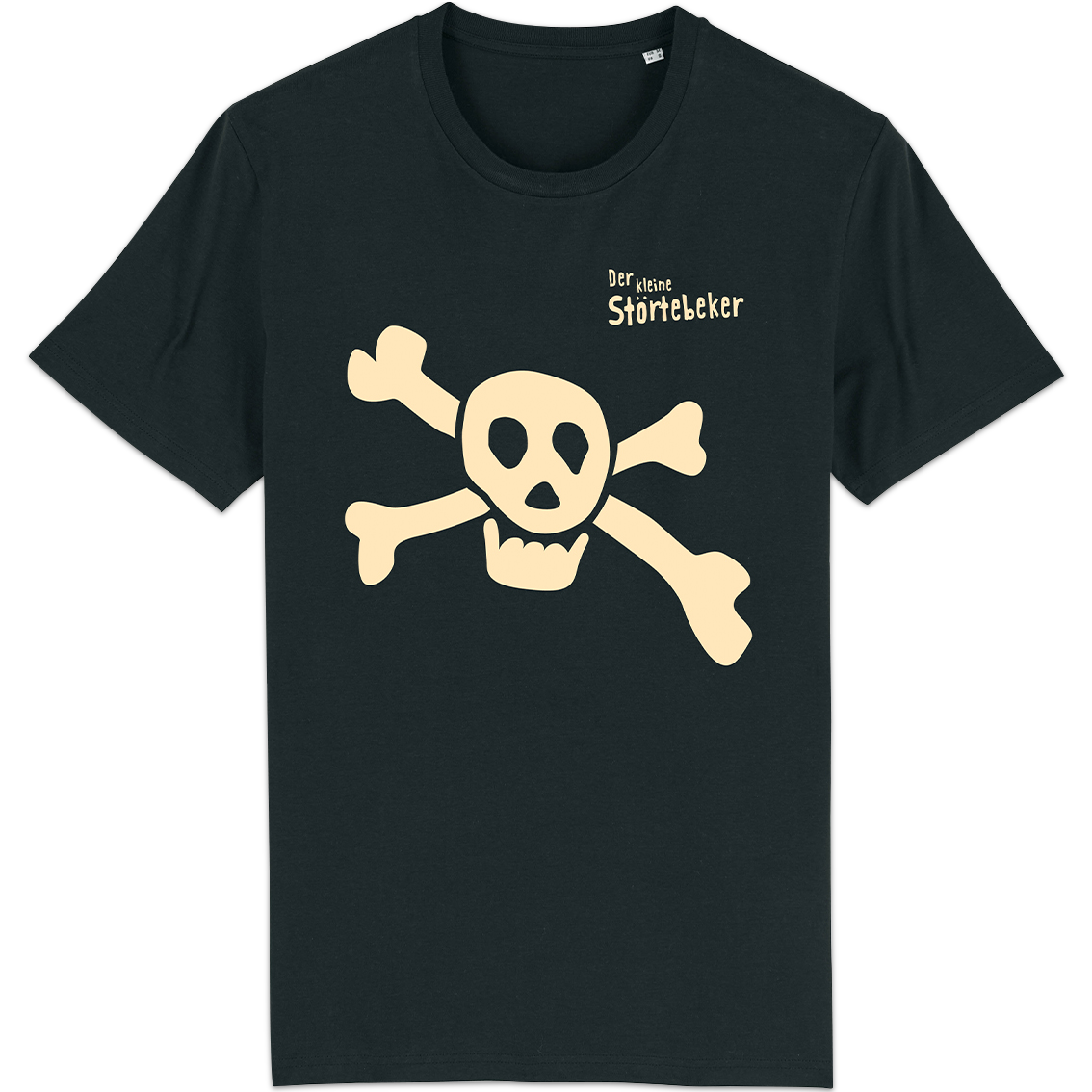 Kinder-T-Shirt "Der kleine Störtebeker" schwarz