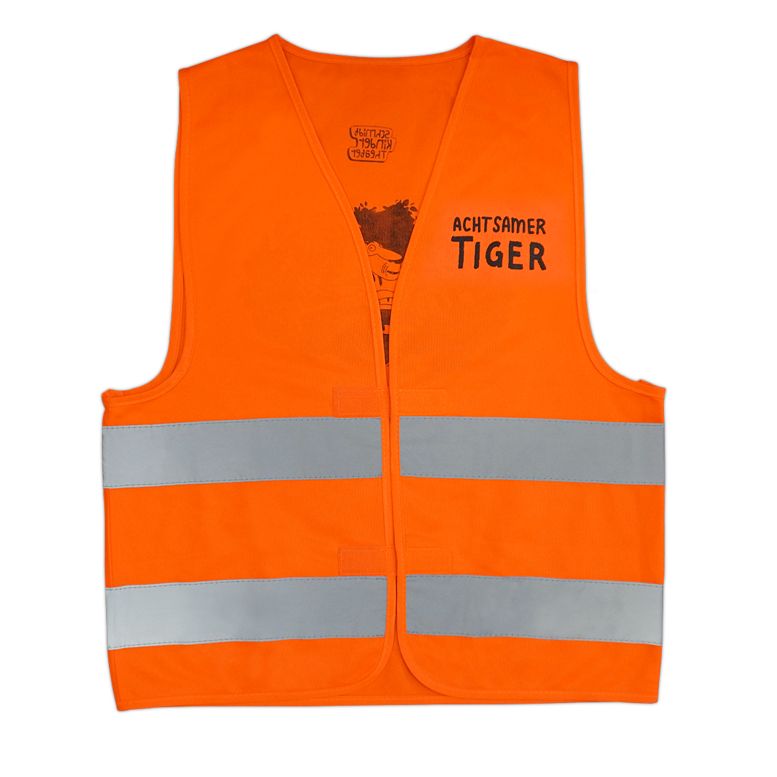 High visibility vest "Achtsamer Tiger"