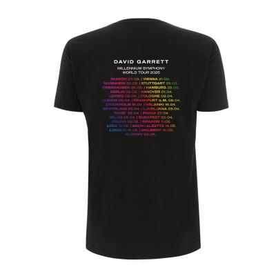 David Garrett Tourshirt Unisex Shirt schwarz