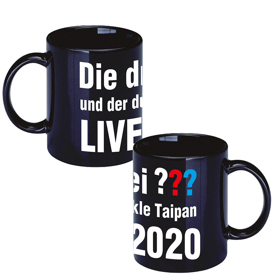 DDF Die drei ??? LIVE 2020 Tasse Tasse, schwarz