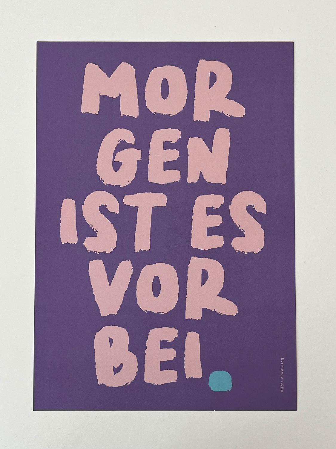 Kathrin Wessling Poster Poster purple