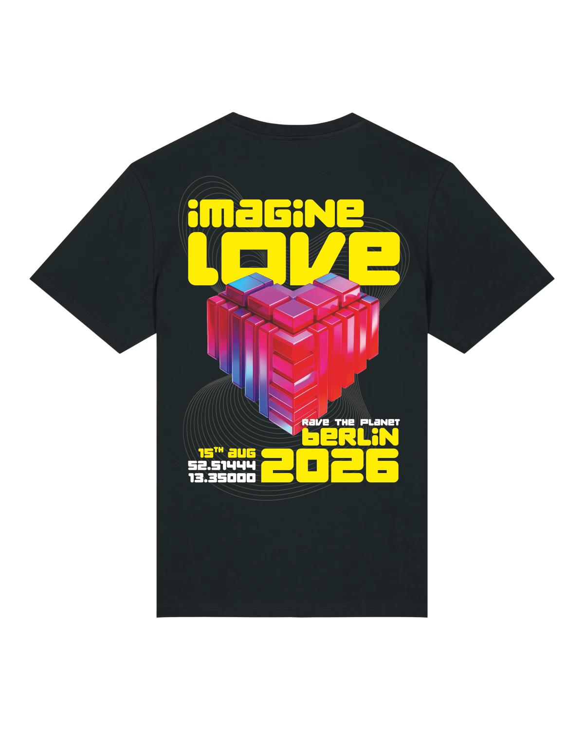 IMAGINE LOVE - Official Parade T-Shirt 2026 T-Shirt schwarz