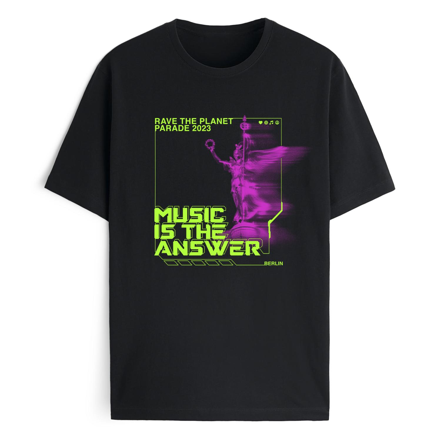 Rave The Planet Paradeshirt 2023 T-Shirt, schwarz