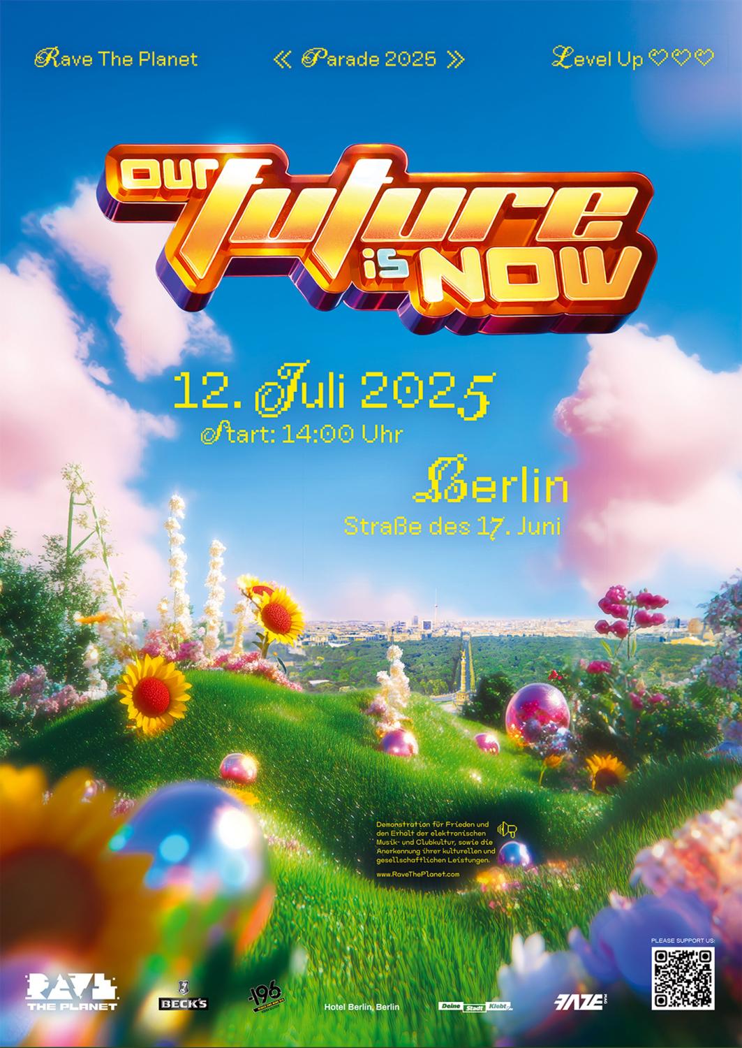 Rave The Planet Plakat 2025 Poster, 4-farbig