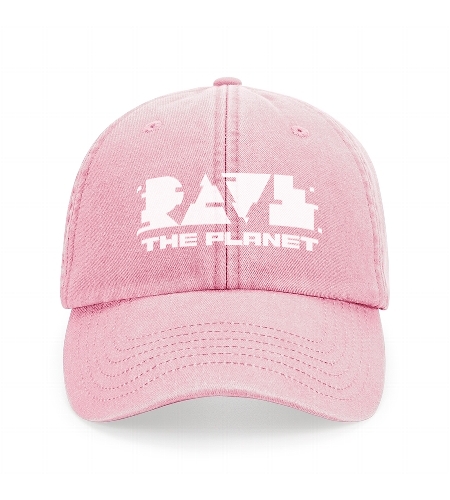 Rave The Planet RTP 2025 Basecap Cap, Dusky Pink