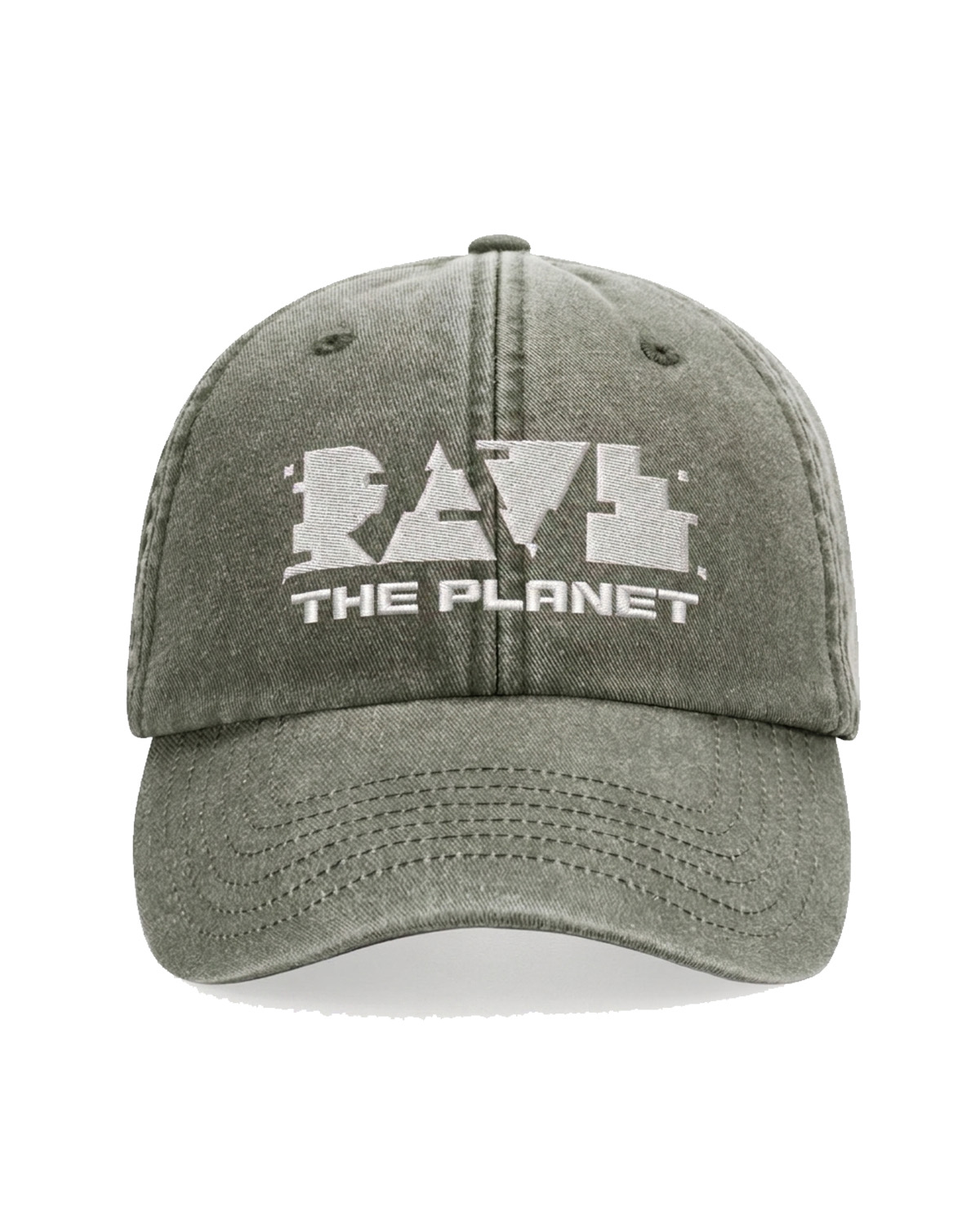 Rave The Planet RTP Basecap Cap, Vintage Olive