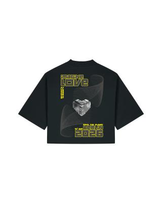 IMAGINE LOVE: DARK FREQUENCY - Limited Cropped Girl-Shirt Crop-T-Shirt schwarz