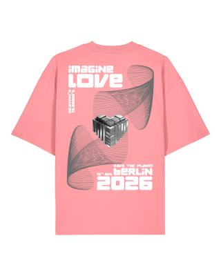 IMAGINE LOVE: PINK NOISE - Limited Oversized Shirt Oversize-Shirt pink