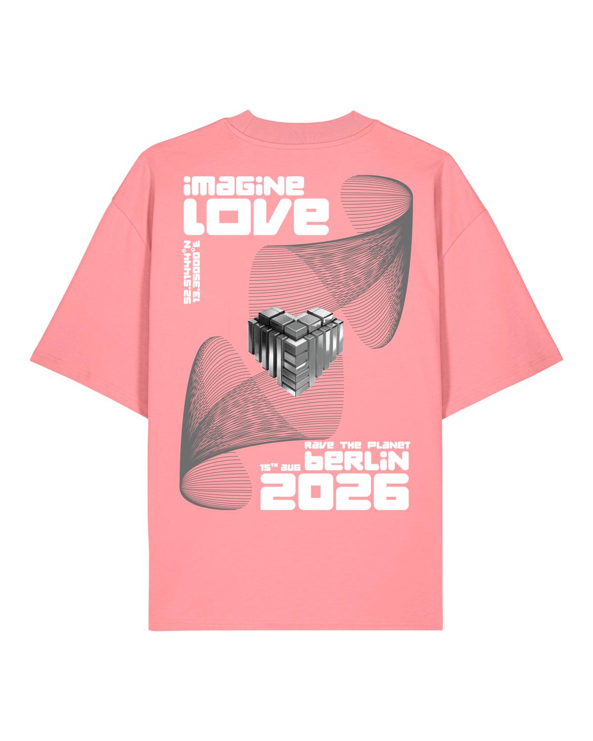 IMAGINE LOVE: PINK NOISE - Limited Oversized Shirt Oversize-Shirt pink
