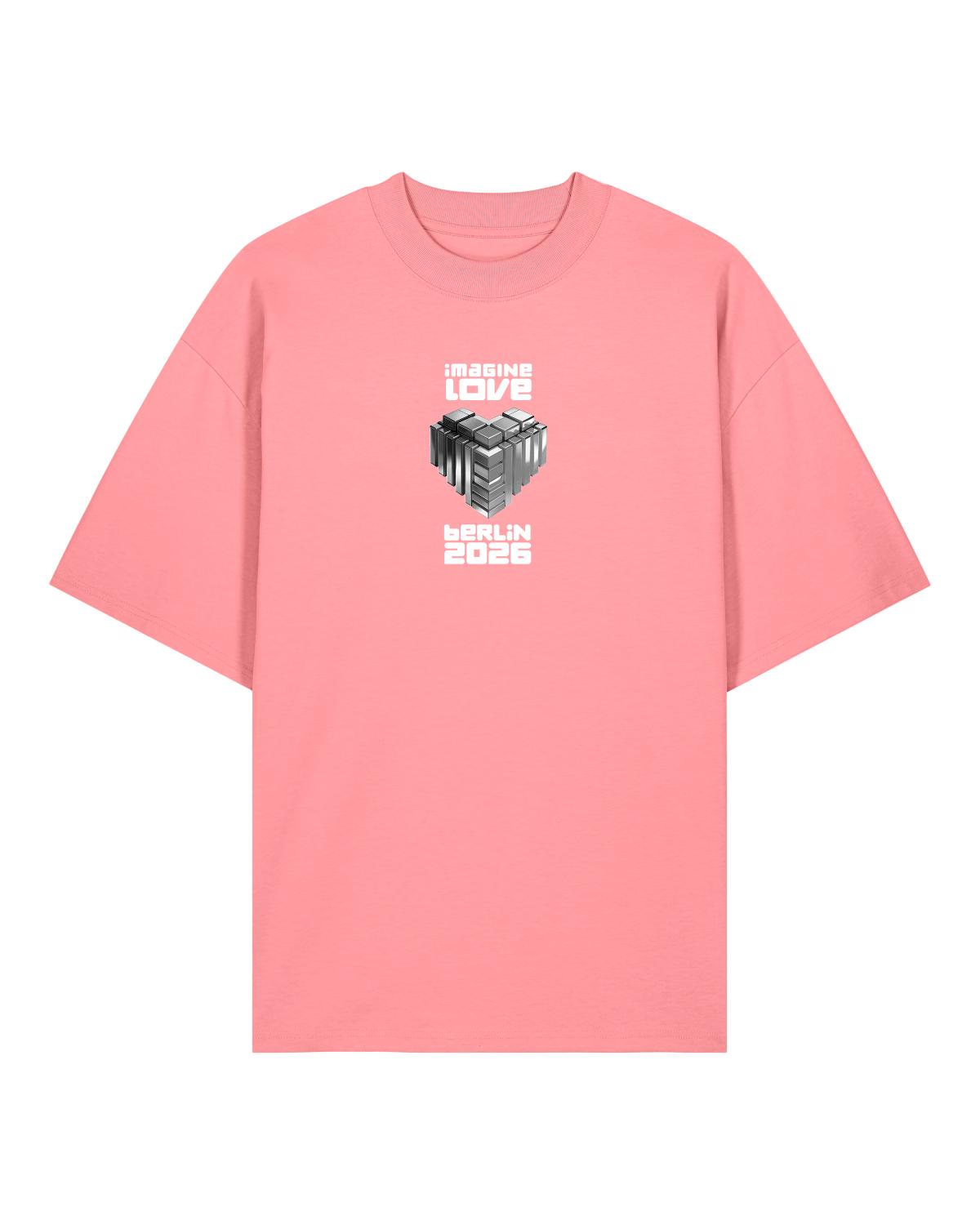 Rave The Planet IMAGINE LOVE: PINK NOISE - Limited Oversized Shirt Oversize-Shirt, pink