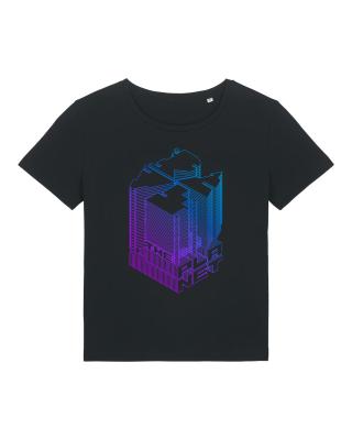 RTP Isometric Gradient - Frauenshirt Girlie schwarz