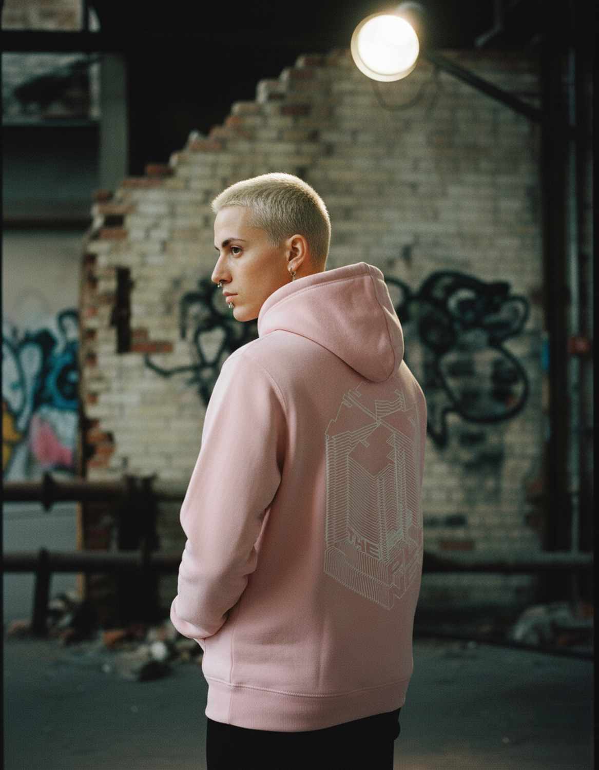 RTP Isometric Hoodie cotton pink