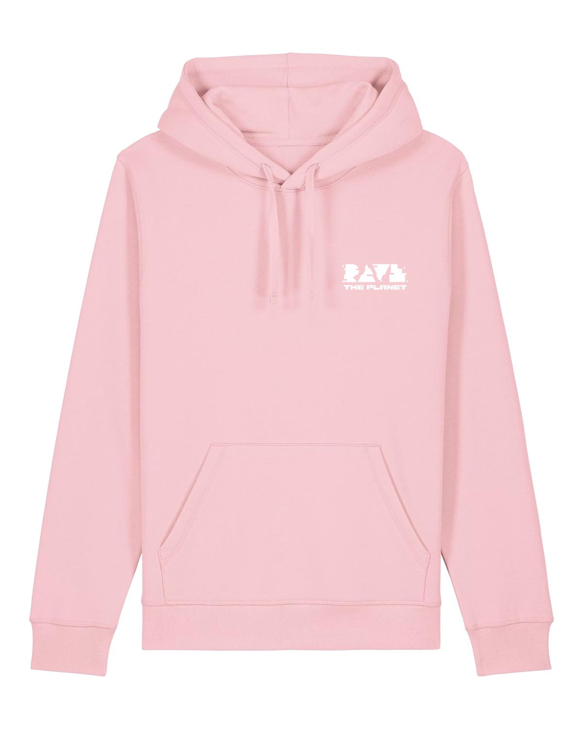 Rave The Planet RTP Isometric Hoodie, cotton pink