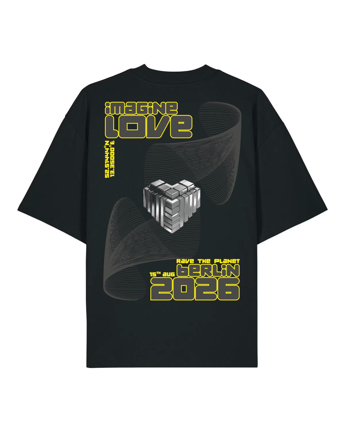 IMAGINE LOVE: DARK FREQUENCY - Limited Oversized Shirt Oversize-Shirt schwarz