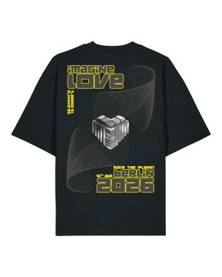 IMAGINE LOVE: DARK FREQUENCY - Limited Oversized Shirt Oversize-Shirt schwarz