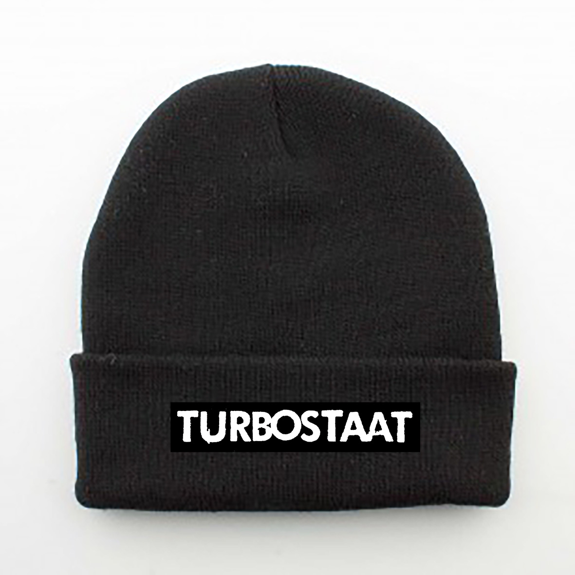 Turbostaat Mütze mit Turbostaat-Logo-Patch Beanie, schwarz