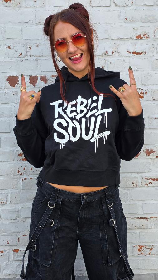 Cropped Hoodie Rebel Soul