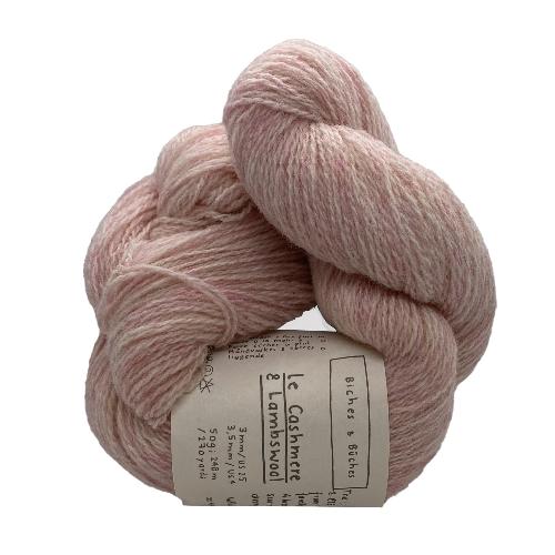 Biches et Buches Le Cashmere et Lambswool Garn Very light pink
