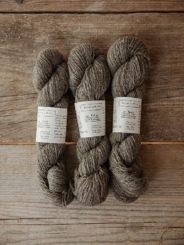 Biches et Buches Le Petit Lambswool Garn Greybrown
