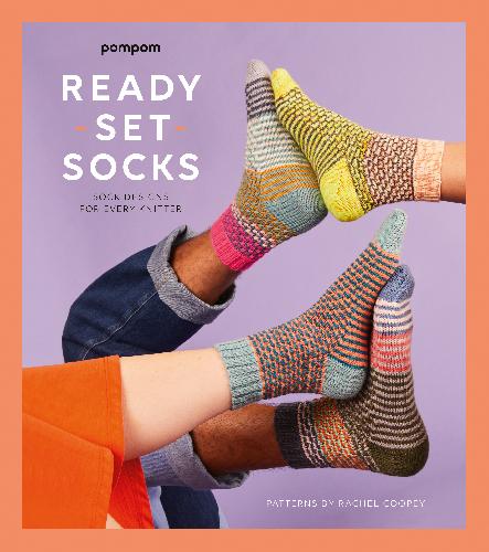 POMPOM Ready Set Socks Book, heavy Sock Designs for every knitter